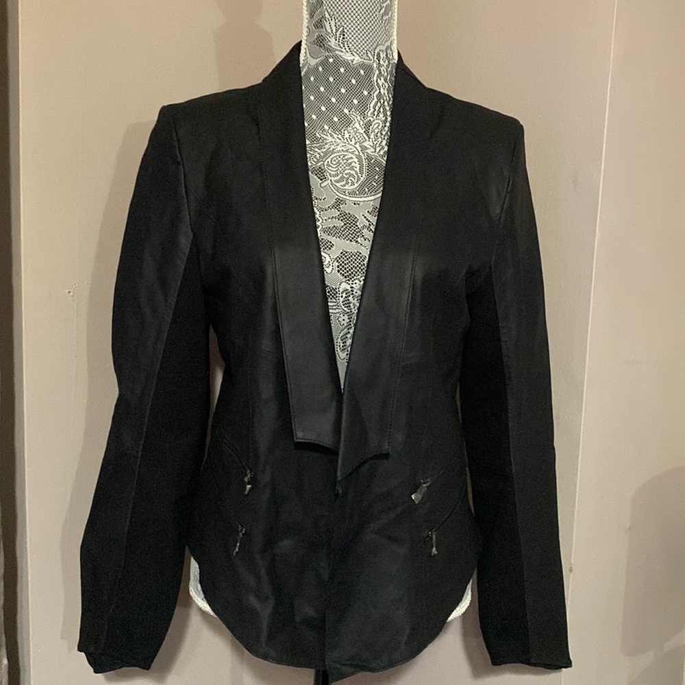 Black Lamarque Leather Jacket